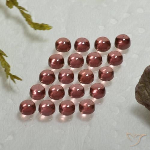 4.10ctw Naturel Vin rouge Grenat almandin, Tour, Transparent