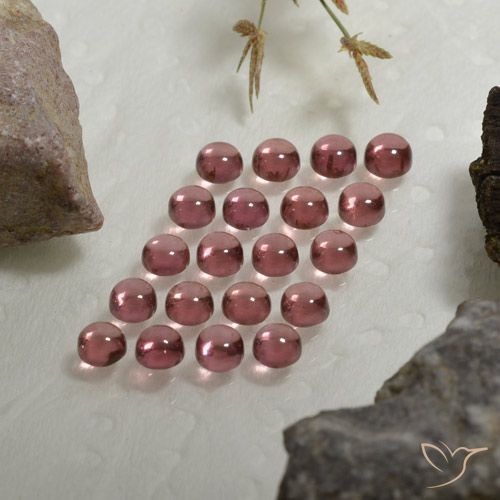 3.84ctw Naturel Rouge moyen Grenat Almandin, Tour, Transparent