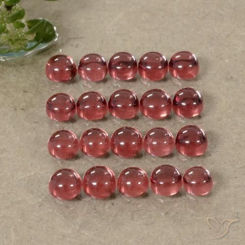 4.15ctw Naturel Vin rouge profond Grenat Almandin, Tour, Transparent