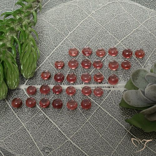 5.95ctw Naturel Rouge écarlate léger Grenat Almandin, Tour, Transparent