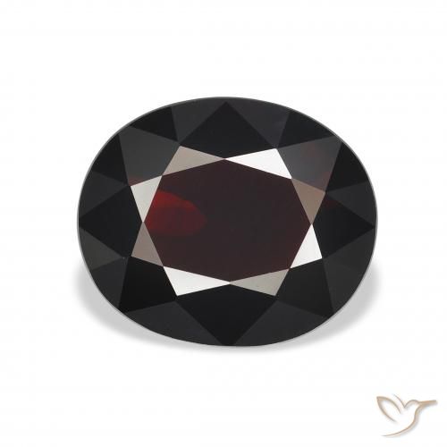 3.57ct Naturel Rouge foncé Grenat Almandin, ovale, VVS-VS