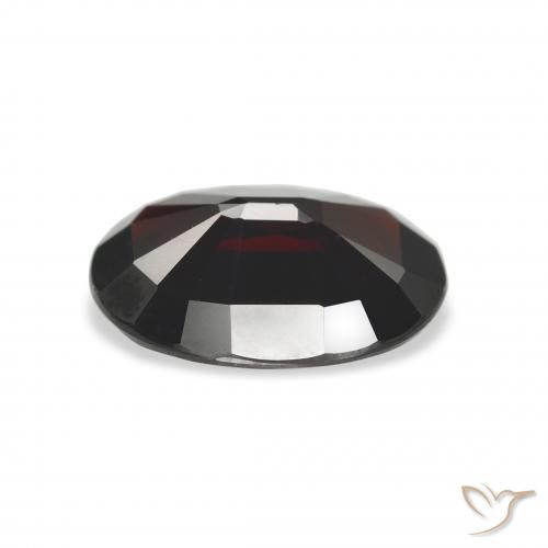 Grenat Almandin Rouge foncé naturelle ovale, 3.57 ct, VVS-VS