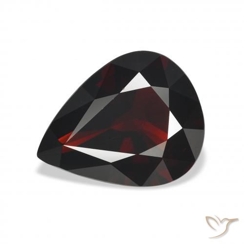 4.89ct Naturel Rouge foncé Grenat Almandin, En forme de poire, VVS-VS