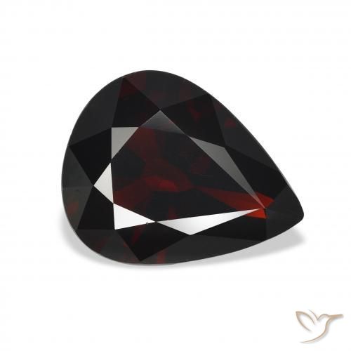 Grenat Almandin Rouge foncé naturelle En forme de poire, 4.89 ct, VVS-VS