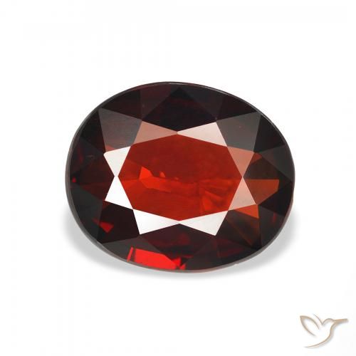 3.19ct Naturel Rouge foncé Grenat Almandin, ovale, VVS-VS