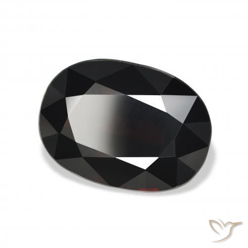 Grenat Almandin Rouge noirâtre naturelle ovale, 10.22 ct, VVS-VS