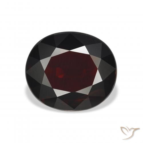 6.21ct Naturel Rouge noirâtre Grenat almandin, ovale, VS