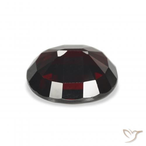 Grenat Almandin Rouge noirâtre naturelle ovale, 6.21 ct, VS
