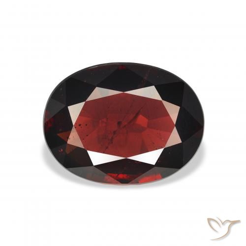 4.83ct Naturel Rouge sang profond Grenat Almandin, ovale, VS