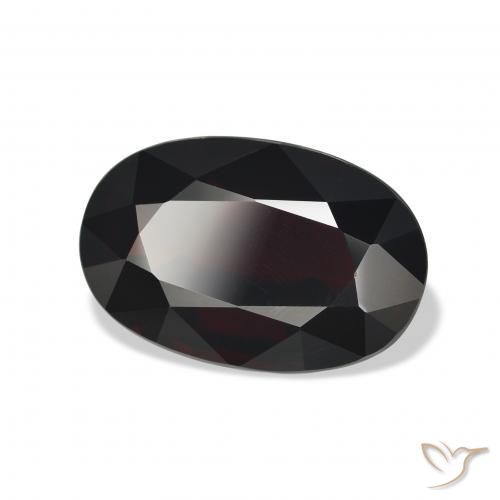 Grenat Almandin Rouge noirâtre naturelle ovale, 11.55 ct, VVS-VS