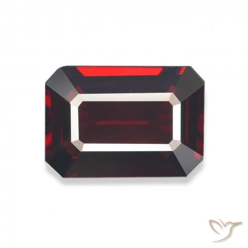 6.03ct Naturel Rouge foncé Grenat almandin, Taille émeraude, VVS-VS