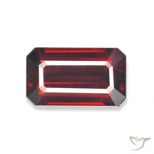 6.08ct Naturel Rouge foncé Grenat almandin, Taille émeraude, VVS-VS