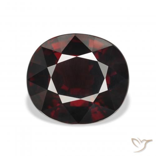 7.90ct Naturel Rouge foncé Grenat almandin, ovale, VVS-VS