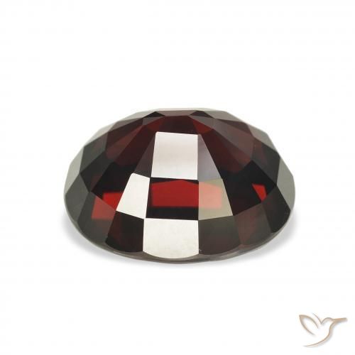 Grenat Almandin Rouge foncé naturelle ovale, 7.90 ct, VVS-VS