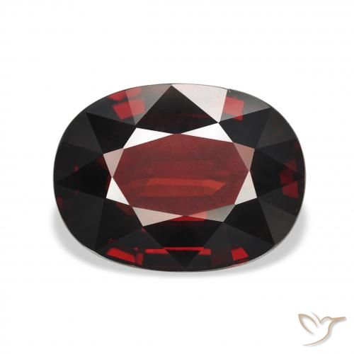 6.71ct Naturel Rouge foncé Grenat almandin, ovale, VVS-VS