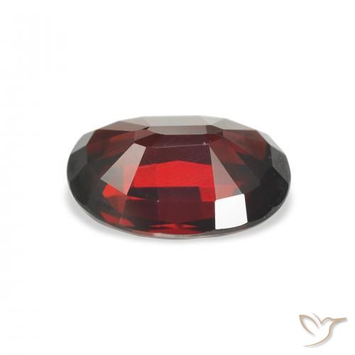 Grenat Almandin Rouge foncé naturelle ovale, 4.09 ct, VS