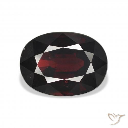 10.54ct Naturel Rouge noirâtre Grenat Almandin, ovale, VS
