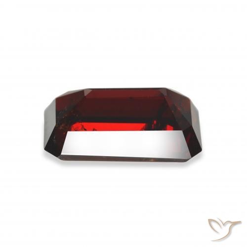 Grenat Almandin Rouge noirâtre naturelle Octogone / coupe Émeraude, 5.94 ct, VS-SI