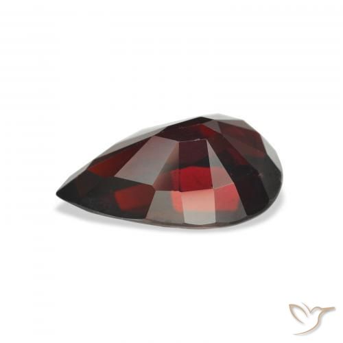 Grenat Almandin Rouge foncé naturelle En forme de poire, 7.72 ct, VS