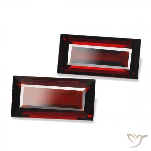 Shop natural 3.65ct Rouge foncé Grenat Almandin gems, Baquette, from Mozambique at GemSelect. In stock, global shipping!
