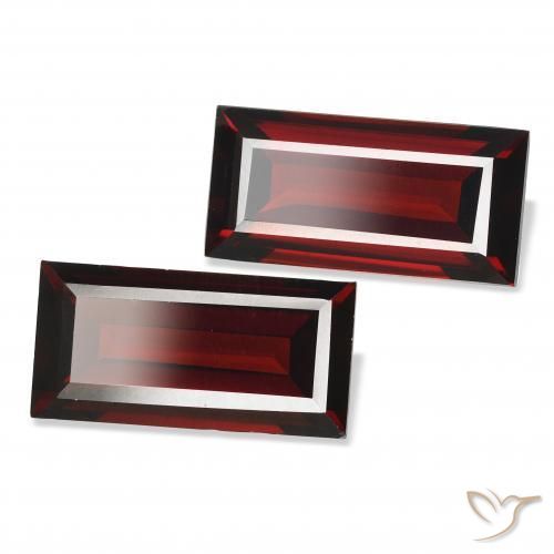 Shop natural 3.88ct Rouge foncé Grenat Almandin gems, Baquette, from Mozambique at GemSelect. In stock, global shipping!