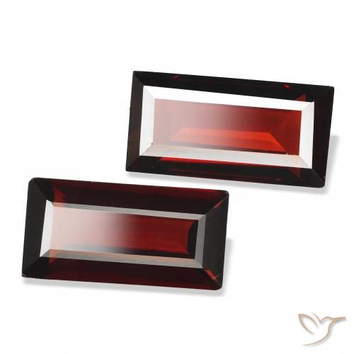 Shop natural 3.44ct Rouge foncé Grenat Almandin gems, Baquette, from Mozambique at GemSelect. In stock, global shipping!