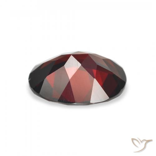 Grenat Almandin Rouge foncé naturelle ovale, 2.83 ct, VVS-VS