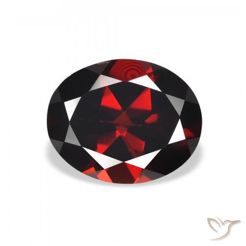 2.92ct Naturel Rouge foncé Grenat Almandin, ovale, VVS-VS