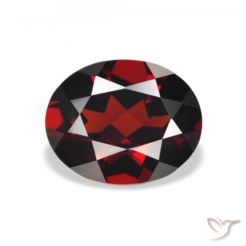 2.83ct Naturel Rouge foncé Grenat almandin, ovale, VVS-VS