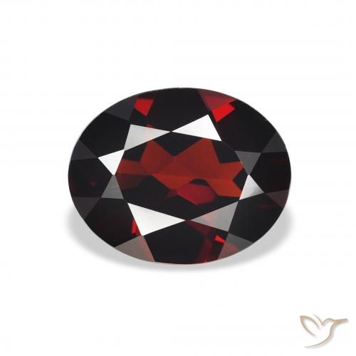 2.87ct Naturel Rouge foncé Grenat almandin, ovale, VVS-VS