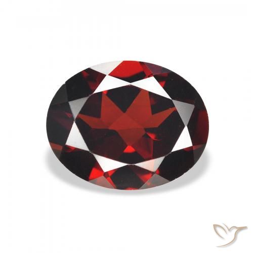 2.83ct Naturel Rouge foncé Grenat Almandin, ovale, VVS-VS