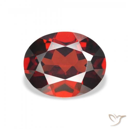 2.98ct Naturel Rouge moyen Grenat Almandin, ovale, VVS-VS