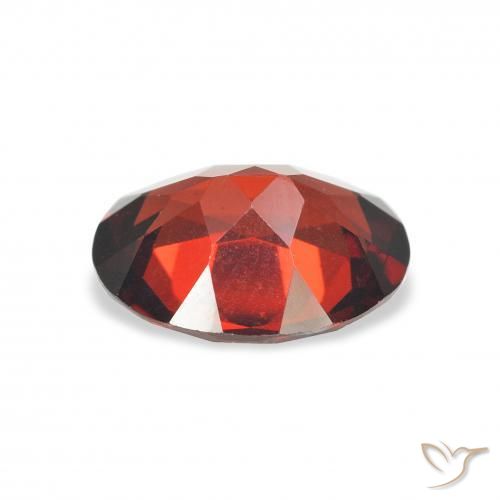 Grenat Almandin Rouge moyen naturelle ovale, 2.98 ct, VVS-VS