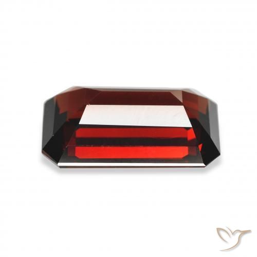 Grenat Almandin Rouge foncé naturelle Octogone / coupe Émeraude, 5.08 ct, VVS-VS