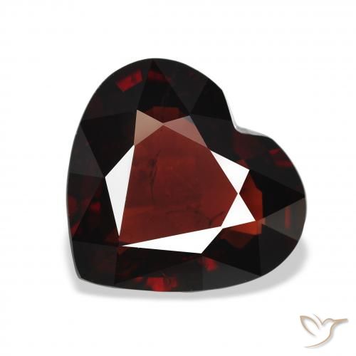 5.90ct Naturel Rouge foncé Grenat Almandin, Cœur, VS