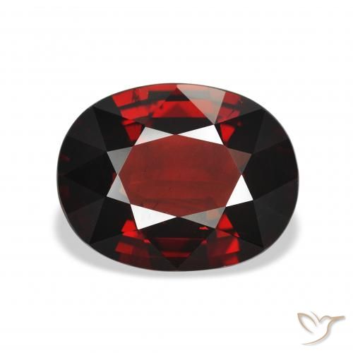 4.28ct Naturel Rouge foncé Grenat Almandin, ovale, VS