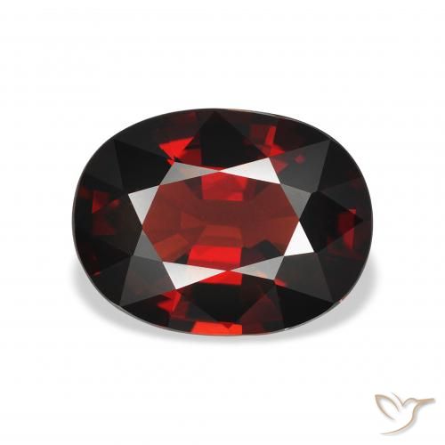 4.22ct Naturel Rouge foncé Grenat Almandin, ovale, VVS-VS