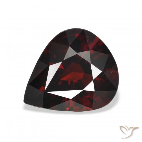 5.46ct Naturel Rouge foncé Grenat almandin, En forme de poire, VS