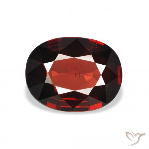 3.19ct Naturel Rouge foncé Grenat Almandin, ovale, VS