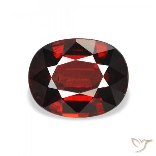 3.32ct Naturel Rouge foncé Grenat Almandin, ovale, VS
