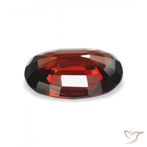 Grenat Almandin Rouge foncé naturelle ovale, 3.13 ct, VS
