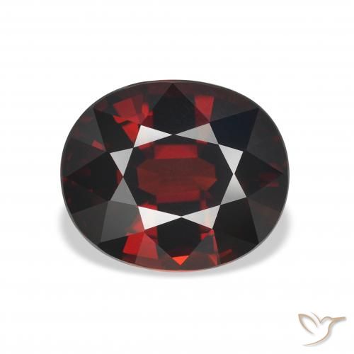 5.22ct Naturel Rouge foncé Grenat Almandin, ovale, VVS
