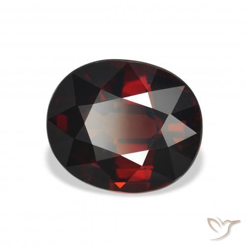 Grenat Almandin Rouge foncé naturelle ovale, 5.22 ct, VVS