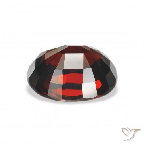 Grenat Almandin Rouge foncé naturelle ovale, 5.22 ct, VVS