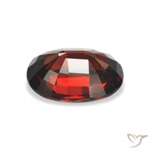 Grenat Almandin Rouge foncé naturelle ovale, 4.13 ct, VVS