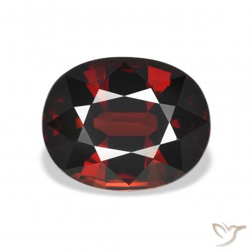 5.09ct Naturel Rouge foncé Grenat almandin, ovale, VVS