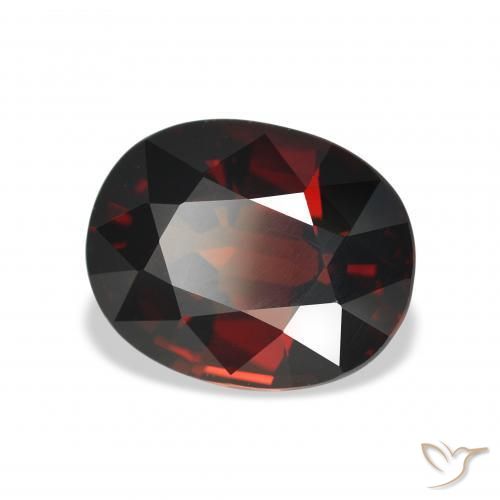 Grenat Almandin Rouge foncé naturelle ovale, 5.09 ct, VVS