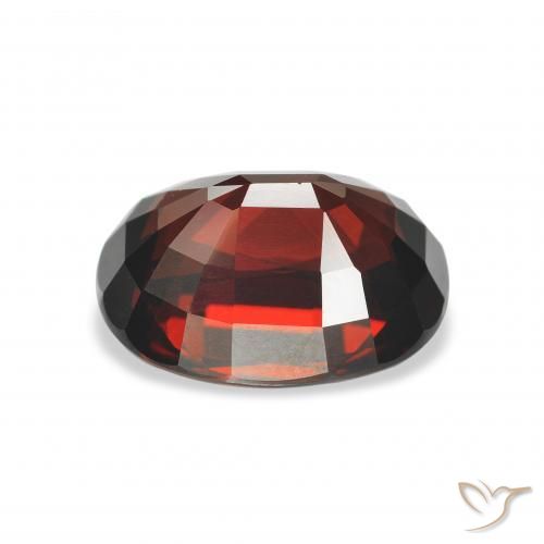 Grenat Almandin Rouge foncé naturelle ovale, 5.09 ct, VVS