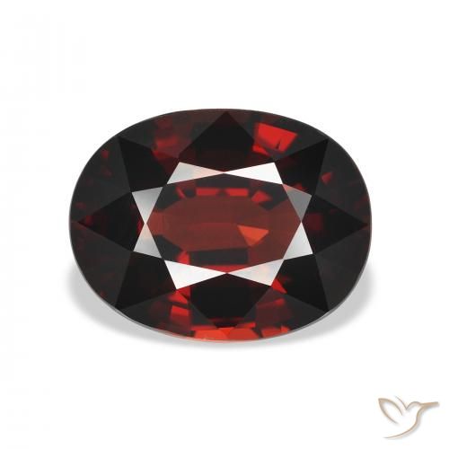 5.12ct Naturel Rouge foncé Grenat almandin, ovale, VVS