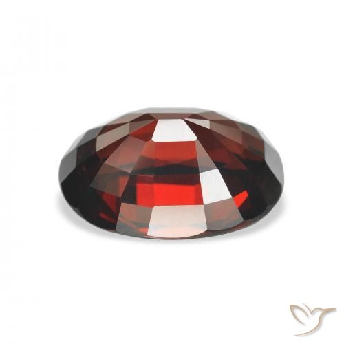 Grenat Almandin Rouge foncé naturelle ovale, 5.12 ct, VVS